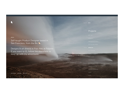 spgl.co — 2018 calendar clean flat minimal moon portfolio project redesign typography ui web design website