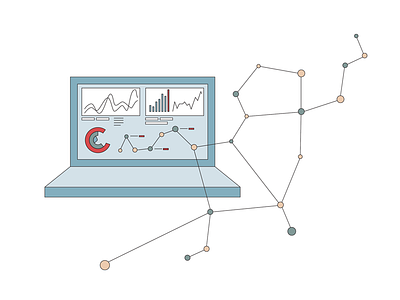 Mokus Analytics analytics diagram digital dots icon illustration lines mokus vector