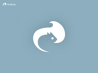 mokus.io branding logo minimal mokus smart squirrel