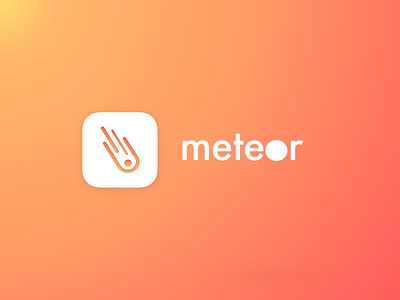 Meteor - an iOS app concept app concept design icon internet ios logo meteor wifi