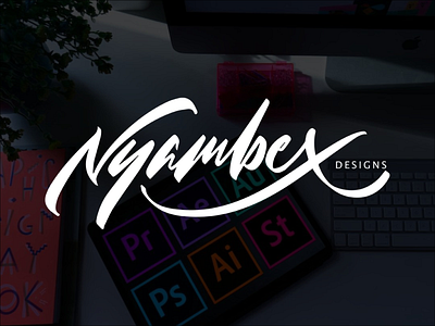 Nyambex graphic design logo typography vektor