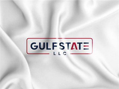 Gulfstate design illustration logo typography vektor