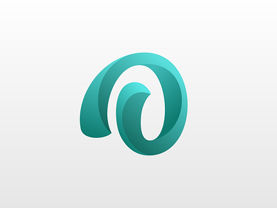 O Logo 3d abstract branding design graphic design illustration internet letter logo typography vektor