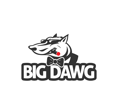 BIG DAWG cigar design dog event graphic design illustration logo party tie vektor