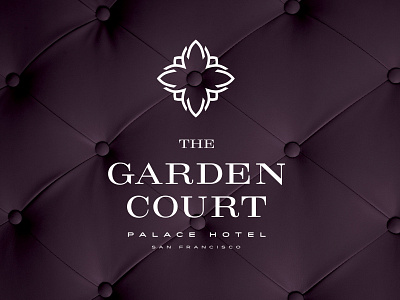 Garden Court Palace Hotel Logo design logo logotype typography