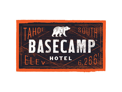 Basecamp Hotel Logo design logo logotype typography