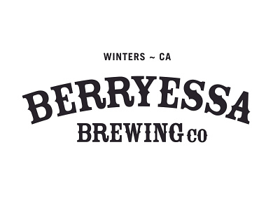 Berryessa Brewing Co design logo logotype typography