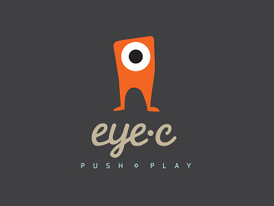 Eye C design illustration logo logotype vector