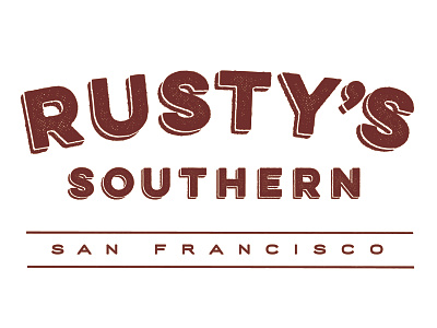 Rustys Southern branding design logo logotype vector