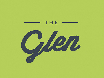 The Glen branding design logo logotype typography vector