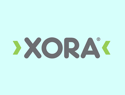 Xora branding design logo logotype typography vector