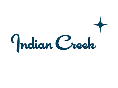 Indian Creek Logo branding design logo logotype typography