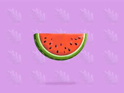 Summer Treat food illustration summer texture watermelon