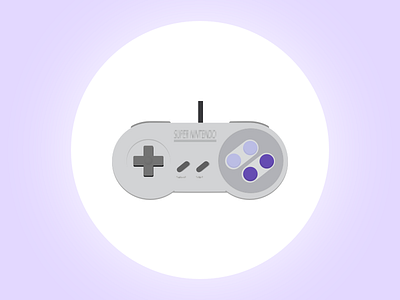 (2/100) Super Nintendo 100 day challenge design flat icon illustration logo minimal nintendo super nintendo ui vector videogames