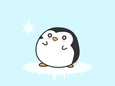 (15/100) Chibi Penguin 100 day challenge arctic chibi cute cute animal design flat ice illustration minimal penguin snow ui vector winter winter is coming