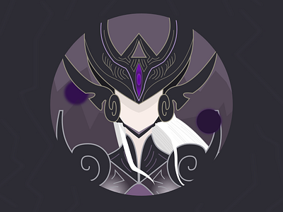 (34/100) The Dark Sovereign Syndra 100 day challenge art character character art design flat illustration league league of legends lol mage minimal moba pc purple sketch syndra vector videogame videogames