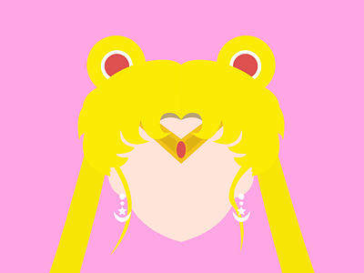 (44/100) Sailor Moon 100 day challenge 90s anime art design female character flat girl hero illustration manga minimal moon pink sailor moon sailor scout sailormoon vector