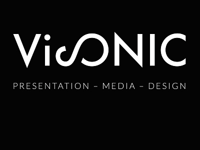 "Visonic Design" logo adobe illustrator font logo logo design single color typography