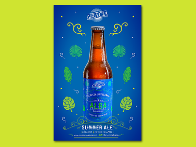 Alba Poster art direction branding craft beer graphic design label poster