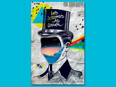 Los fantasmas de Amón art art direction book collage cover cover design digital editorial graphic design music poster poster design