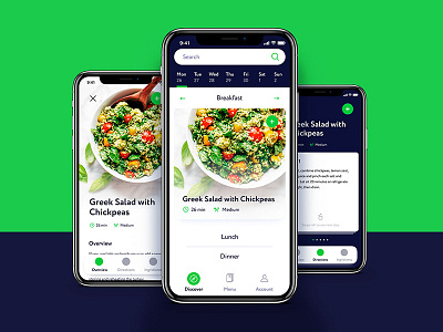 Recipes for everyday App app interface mobile recipes ui