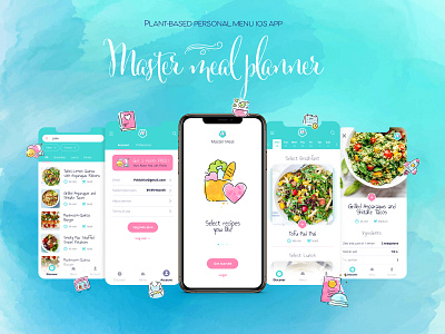 Master Meal Planner App food app ios app menu app