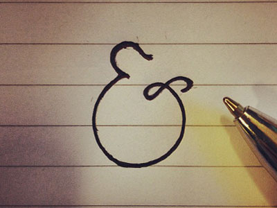 Ampersand Challenge amp ampersand ampersandchallenge and black hand drawn ink letting pen sketch symbol