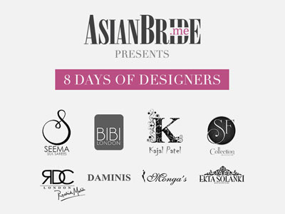 8 Days of Designers Campaign asian bridal bride campaign fashion grey newsletter pink