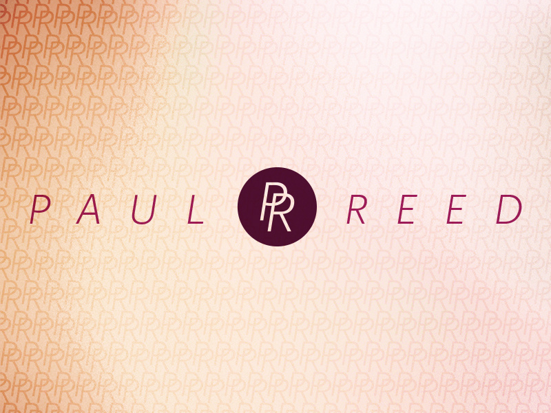 Paul Reed logo socks red maroon identity texture