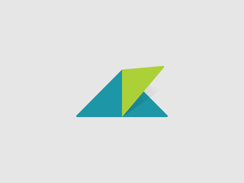 Personal Identity V2 blue branding geometry green identity initials logo personal identity rework triangle