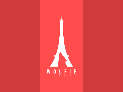 Wolf And Eiffel Tower Logo