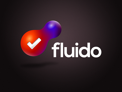 Fluido App Logo app brand branding bubble design fireworks fluid icon logo taskmanager todo