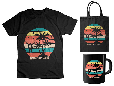 Hello Travelers | Travel t-shirt design