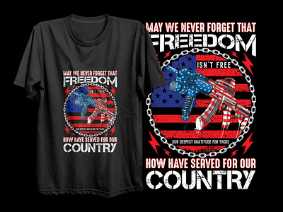 American Army T-shirt Design