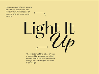 Light It Up - Candle Visual Brand Identity Pt.01 brand identity branding design graphic design logo visual identity