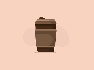01-Coffee challenge coffee coffee cup design flat hello dribbble illustration illustrator minimal vector
