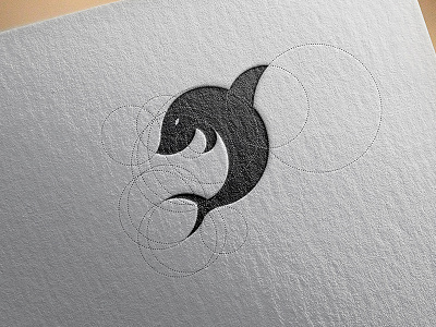 Shark art fish grids logo logogrid shark texture vector