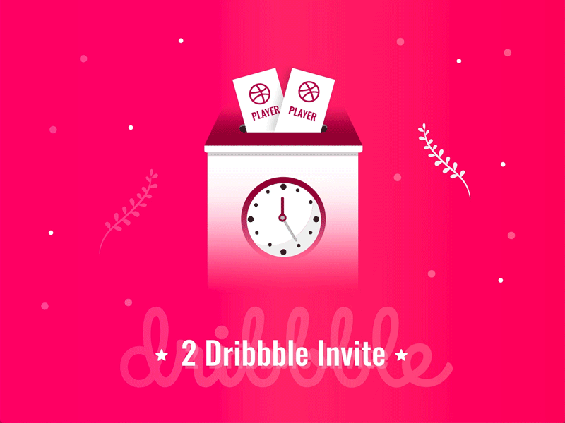 2 Dribbble Invite Giveaway ball clock designer dribbble dribbble invites dribbbler gamer giveaway invite join join dribbble player tickets time