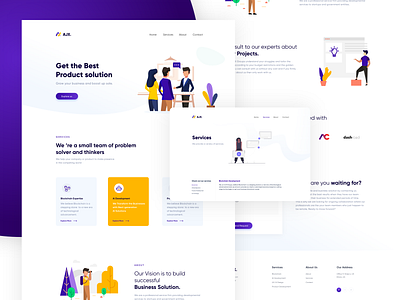 Agency Landing Page Design by Nitin Jain on Dribbble