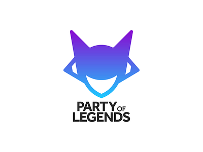Party of Legends branding design gradient league of legends logo