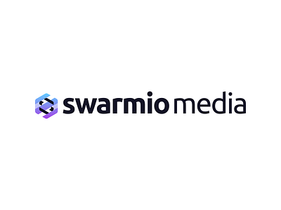 Swarmio Media branding design gradient graphic design logo