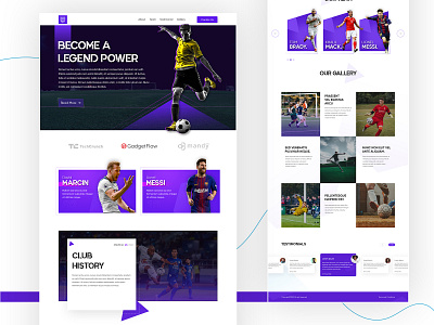 D-R Landing Page design fifa fifa landing page football landing page landing page sports design sports website design ui design ui ux ui ux design website design