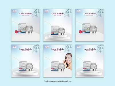 Cosmetics Banner Design graphic design productbannerdesign socialmediabannerdesign