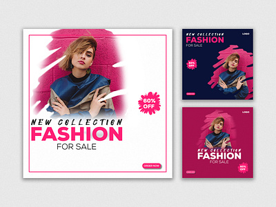 Fashion Banner/ Social media post design postereposter