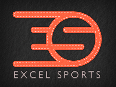 EXCEL SPORTS badge excel sports logo mark soccer sport symbol