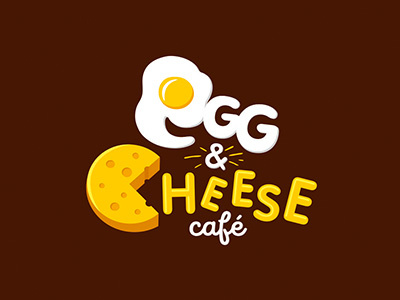Egg And Cheese cafe cheese design egg food logo logovo restaurant sandwich