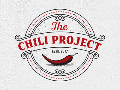 The Chili Project chili design grunge logo logovo logovodesign pepper retro vintage
