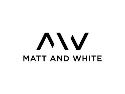 Matt And White black white design identity litvinenkostudio logo minimalism monogram mw