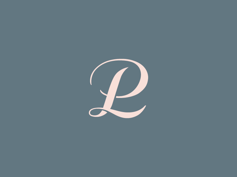 LP monogram litvinenkostudio aesthetics corporate style brand identity typography smart logo graphics logo design logo initials monogram minimalism lp monogram