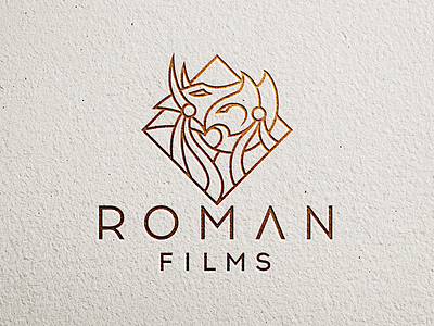 Roman Films brand identity corporate style egypt egyptian gods god anubis god ra graphicdesign litvinenko studio logodesign mascot design minimalism one line logo video production
